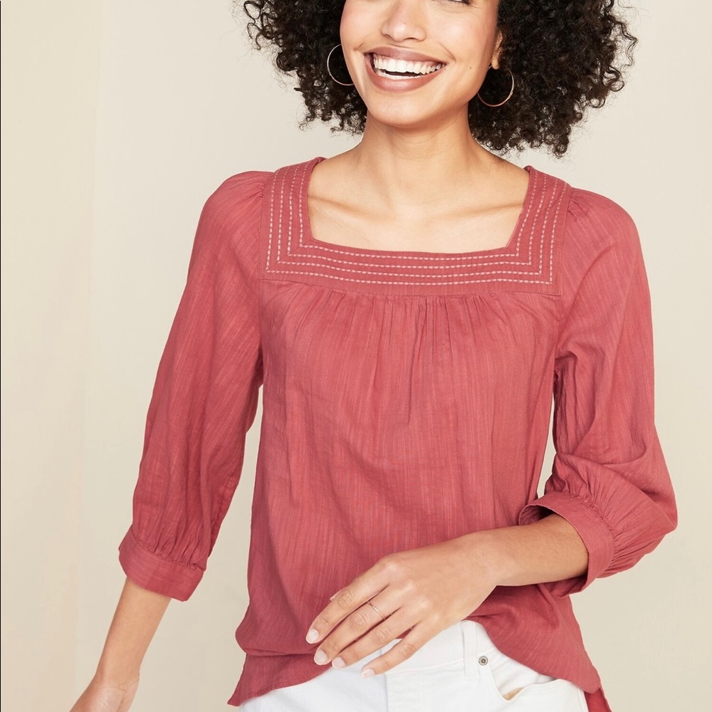 NWT Old Navy Relaxed Square Neck Top.